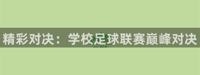 精彩对决：学校足球联赛巅峰对决