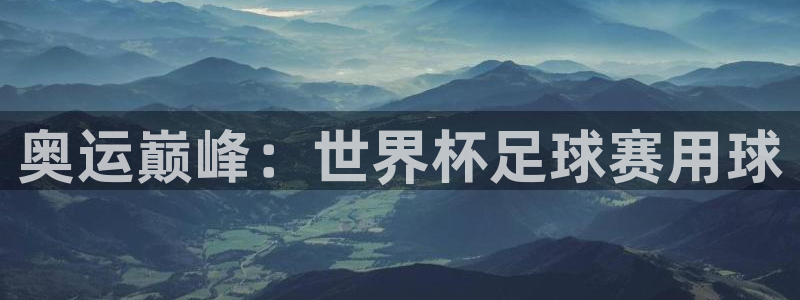  奥运巅峰：世界杯足球赛用球
